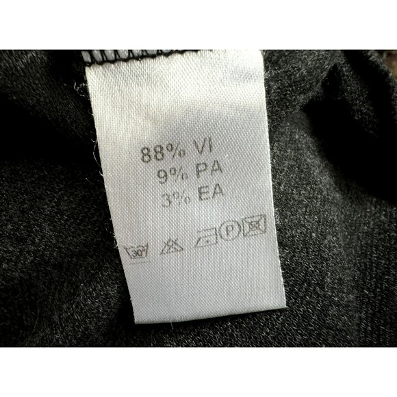 Ralston Art to Wear Oversized Gray Jersey Knit Asymmetrical LS Dress Sweden L - Picture 7 of 7